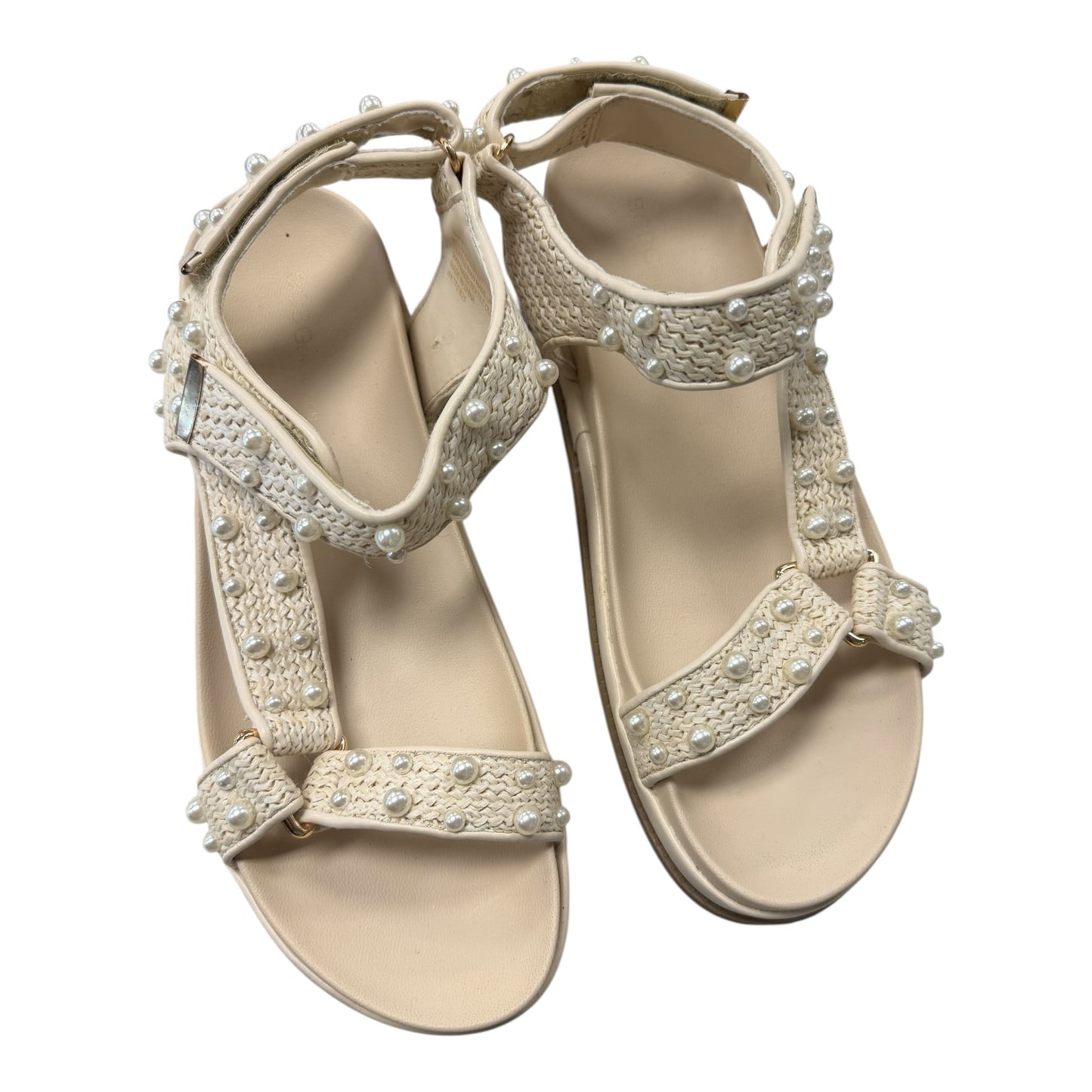 Sandals Flats By Bcbgeneration In Beige, Size:10