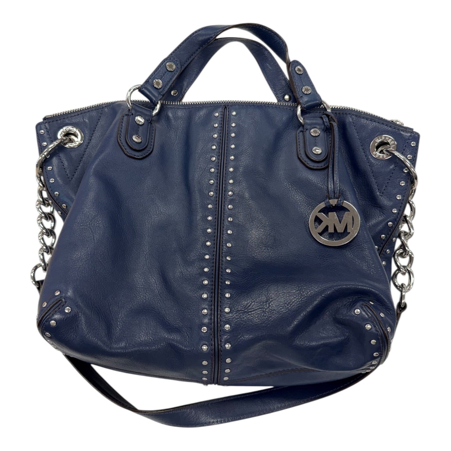 Handbag Designer By Michael Kors In Blue, Size:Large