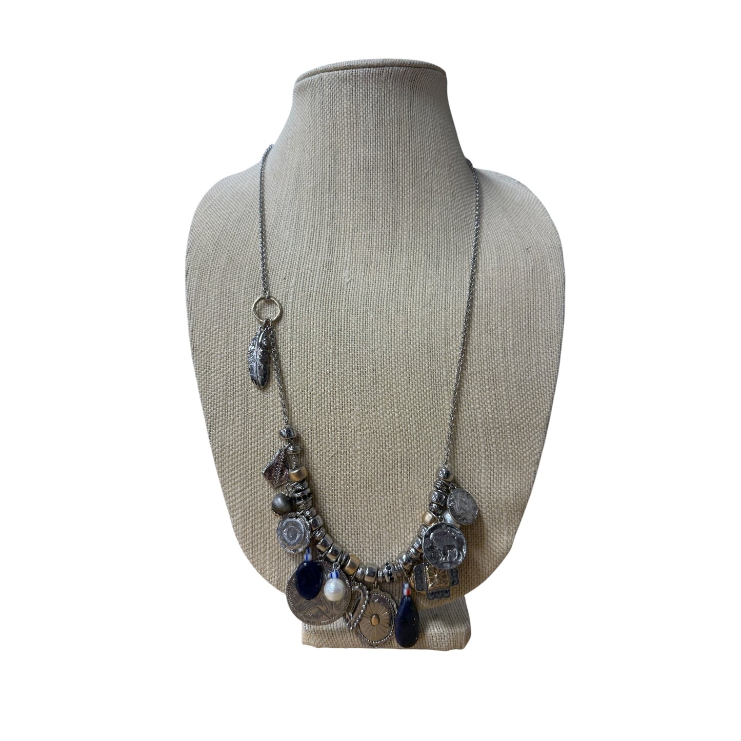 Necklace Statement By Chicos In Silver