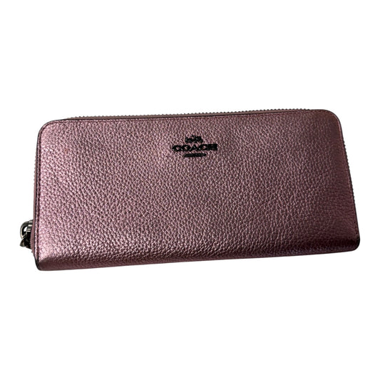 Wallet Designer By Coach In Pink, Size:Large
