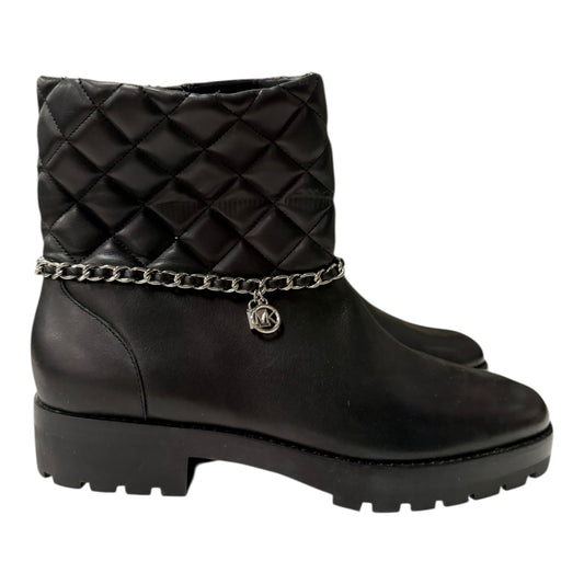 Boots Ankle Heels By Michael By Michael Kors In Black, Size:9.5