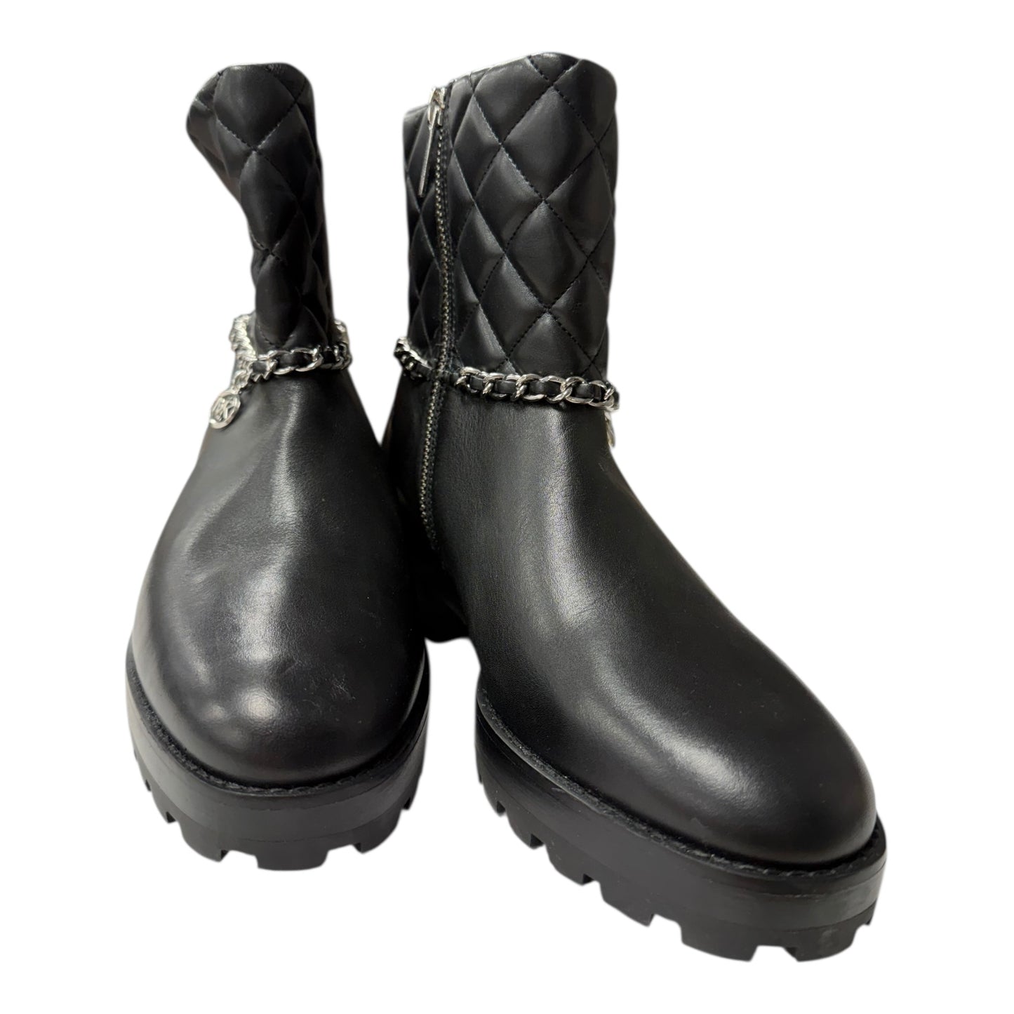 Boots Ankle Heels By Michael By Michael Kors In Black, Size:9.5