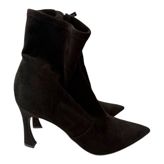 Boots Ankle Heels By Unisa In Black, Size:8.5