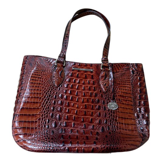 Handbag Designer By Brahmin In Brown, Size:Medium