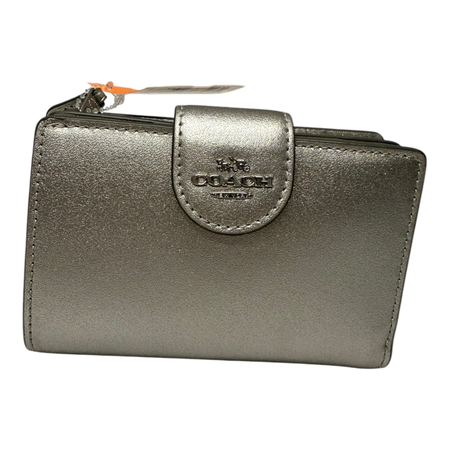 Wallet Designer By Coach In Grey, Size:Small