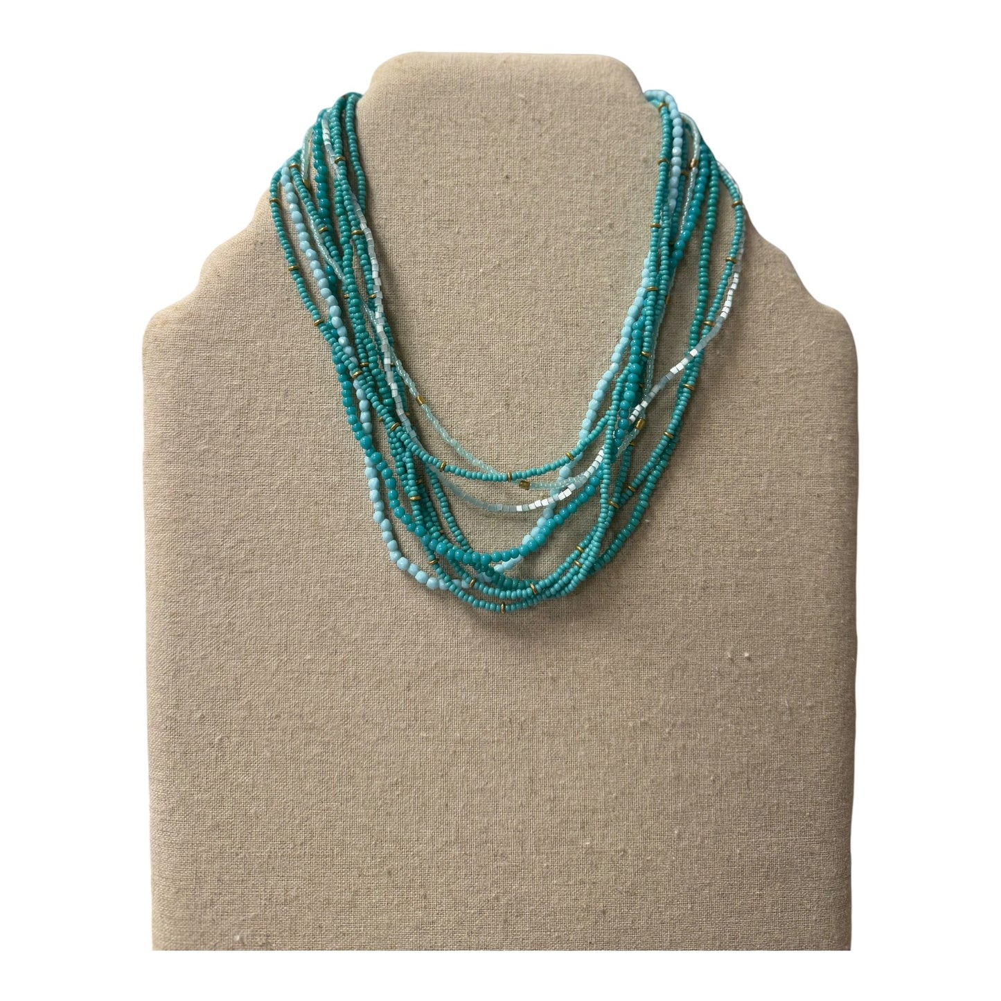 Necklace Statement By Cme In Aqua