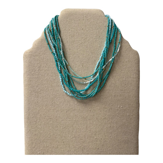 Necklace Statement By Cme In Aqua