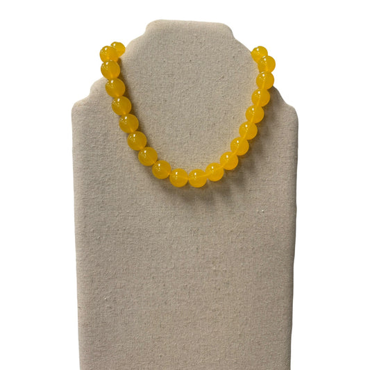 Necklace Statement By Cme In Yellow