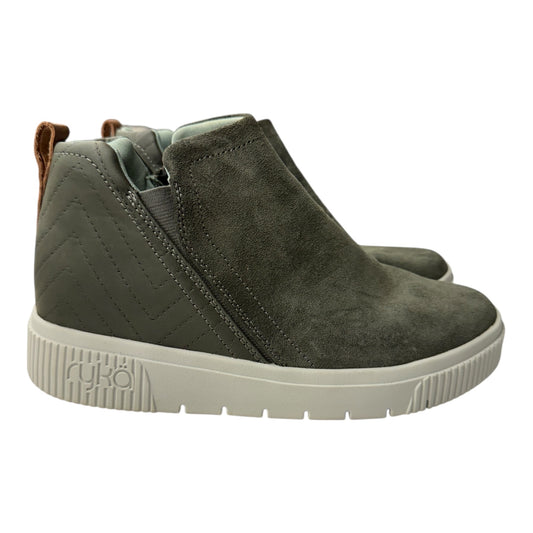 Boots Ankle Heels By Ryka In Green, Size:7.5