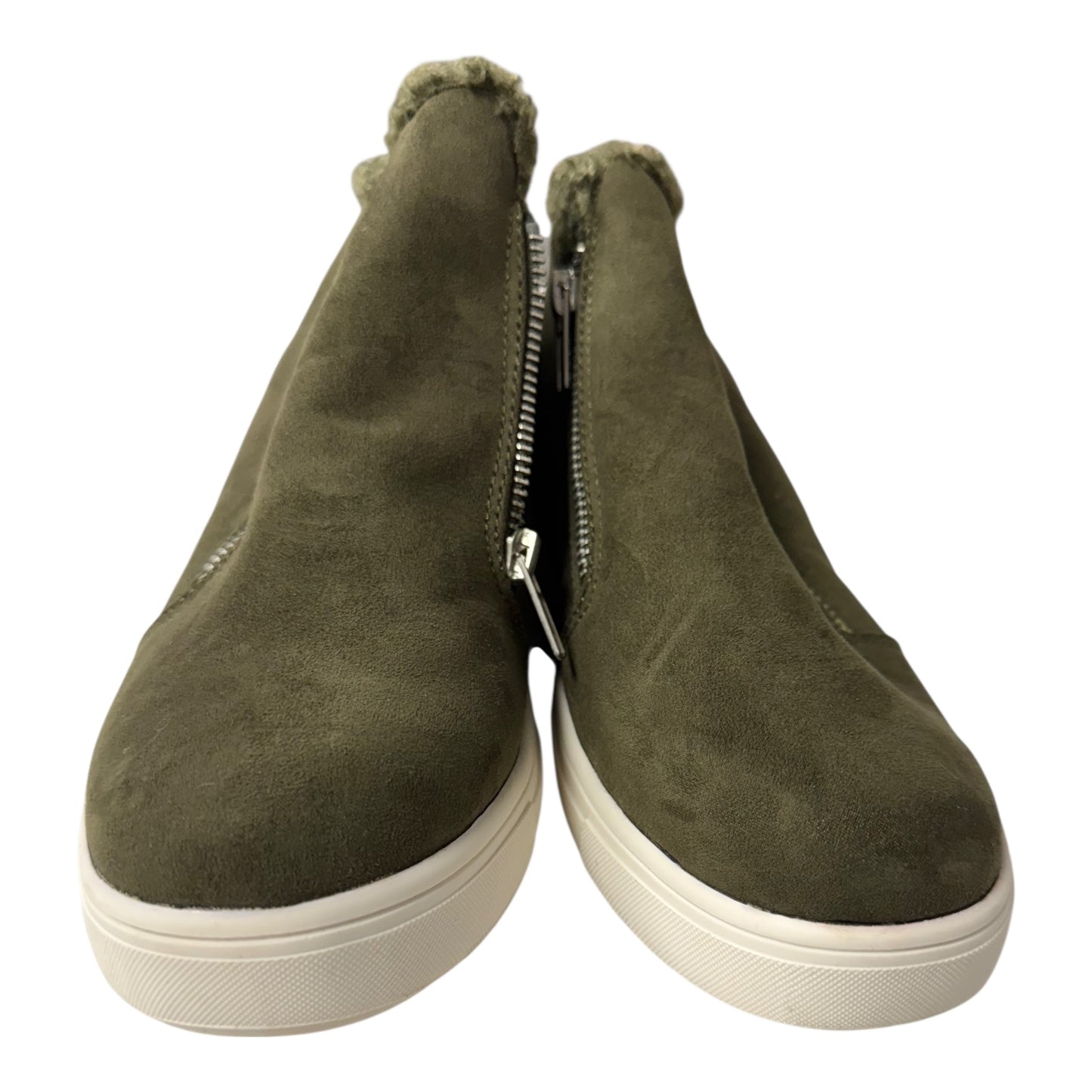 Boots Ankle Flats By Cushionaire In Green, Size:7.5