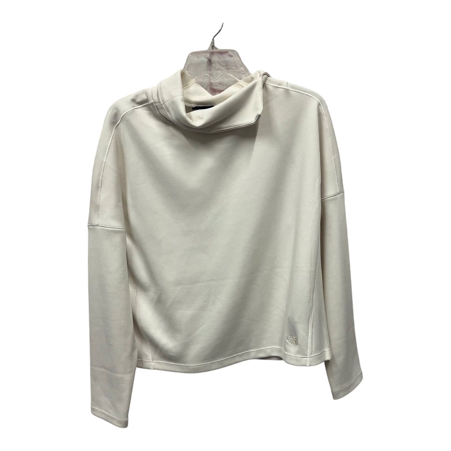 Athletic Top Ls Collar By The North Face In Ivory, Size:M