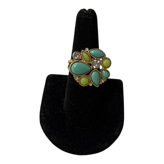 Ring Other By Banana Republic In Aqua, Size:7