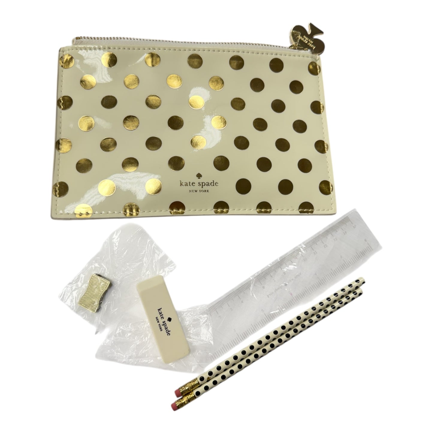 Accessory Designer Tag By Kate Spade In Cream