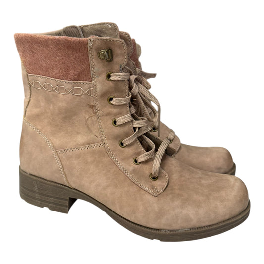 Boots Ankle Flats By Earth Origins In Tan, Size:11