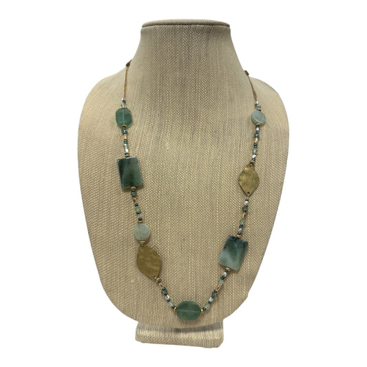 Necklace Other In Gold & Green