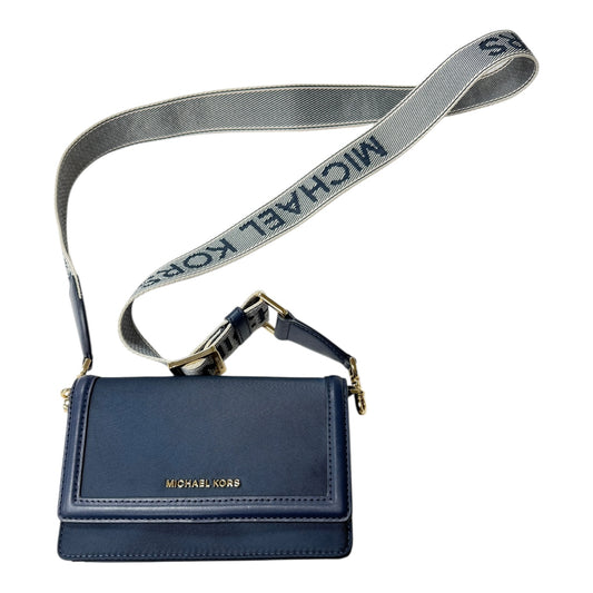 Crossbody Designer By Michael Kors In Blue, Size:Small