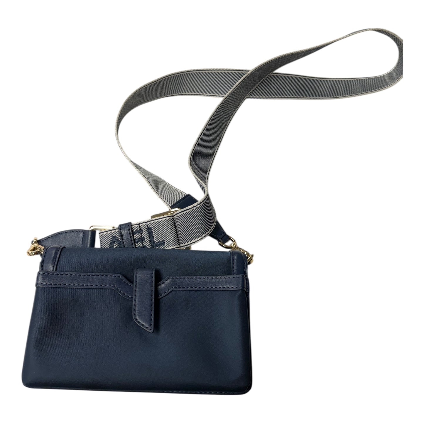 Crossbody Designer By Michael Kors In Blue, Size:Small