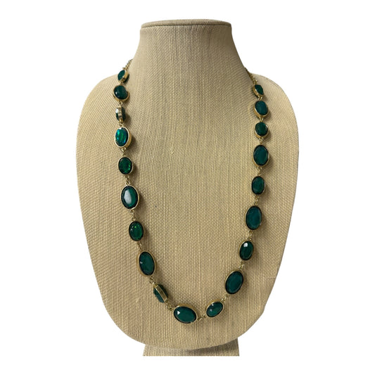Necklace Statement By Charming Charlie In Gold & Green