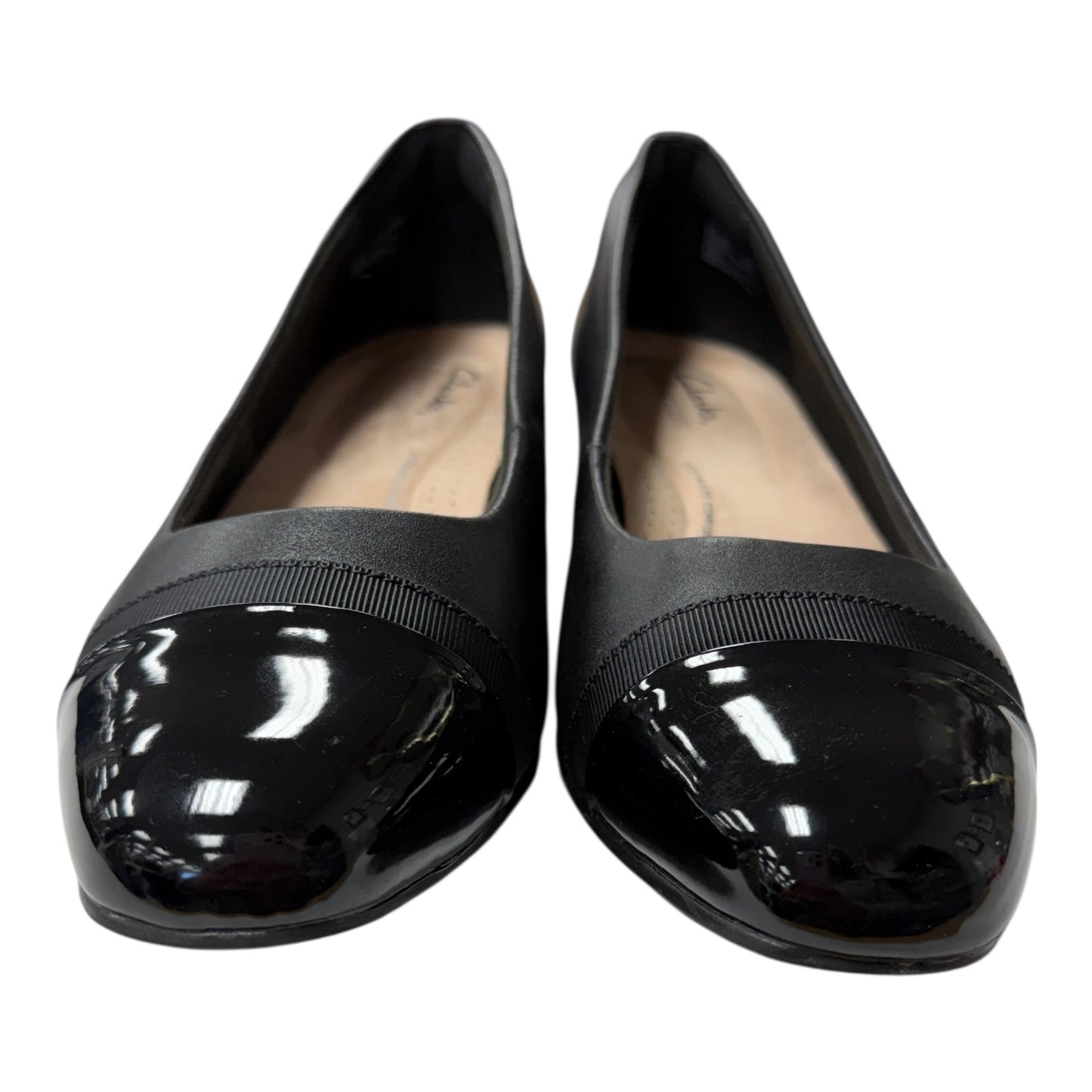 Shoes Flats By Clarks In Black, Size:8
