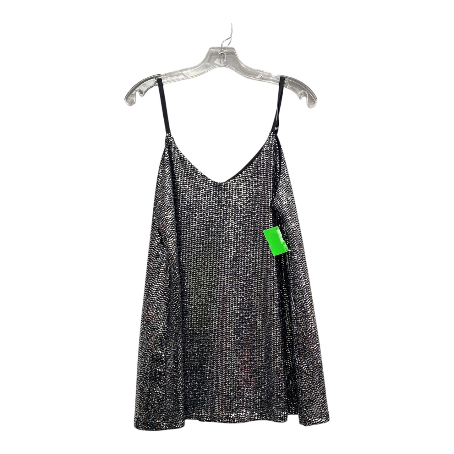 Top Sleeveless By Nelliemae In Silver, Size:M