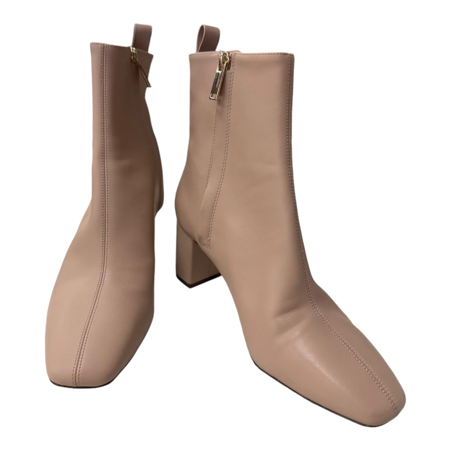 Boots Ankle Heels By H&M In Tan, Size:8