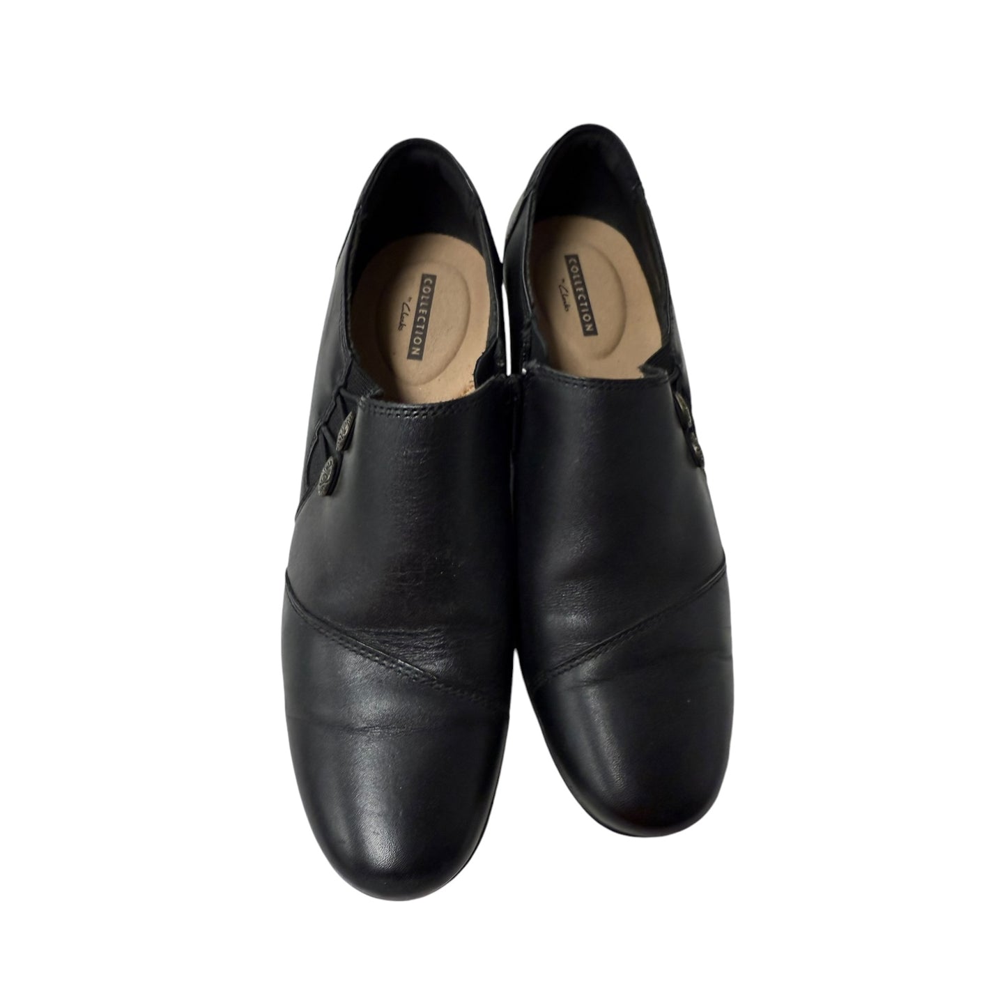 Shoes Heels Block By Clarks In Black, Size:8.5