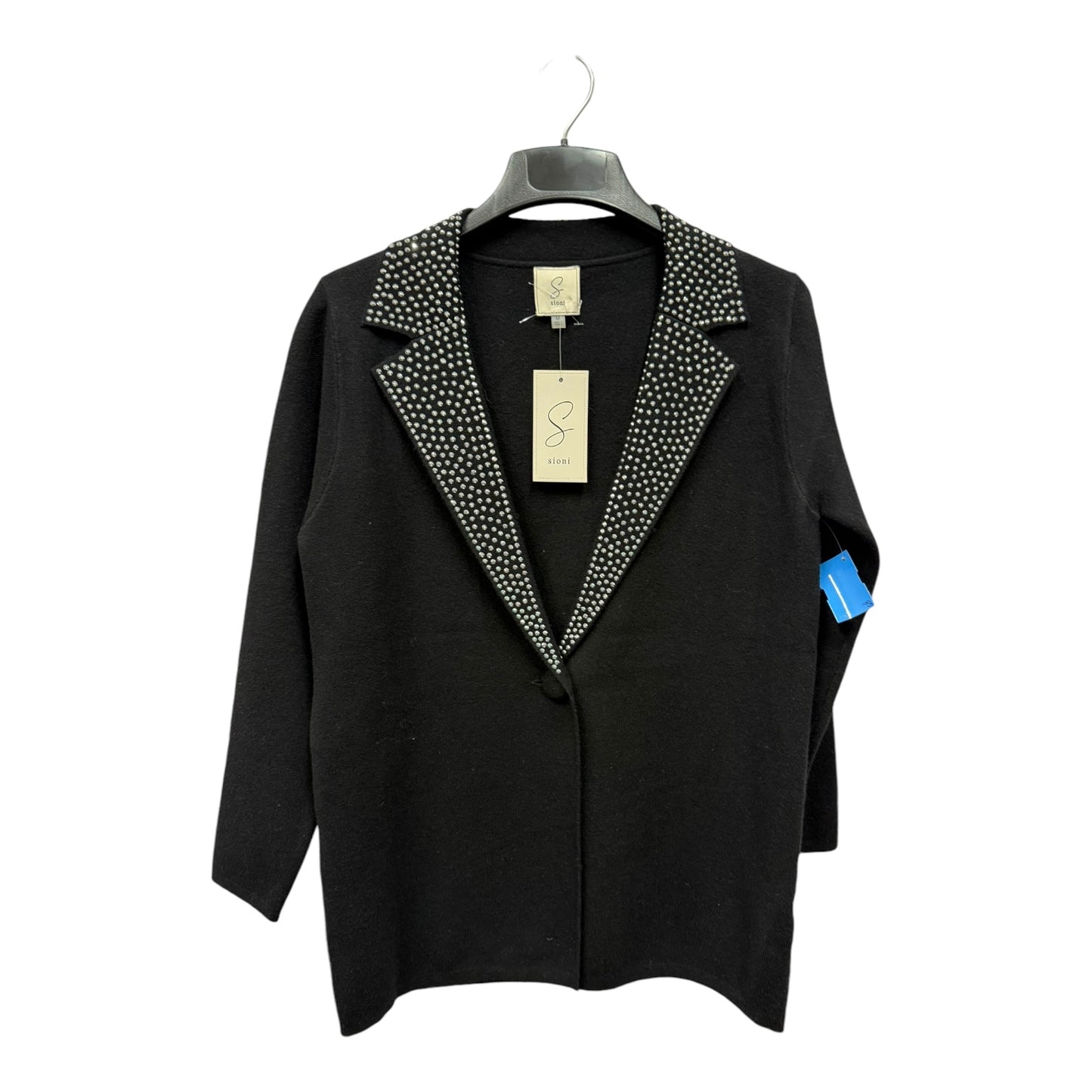 Blazer By Sioni In Black & Silver, Size:M