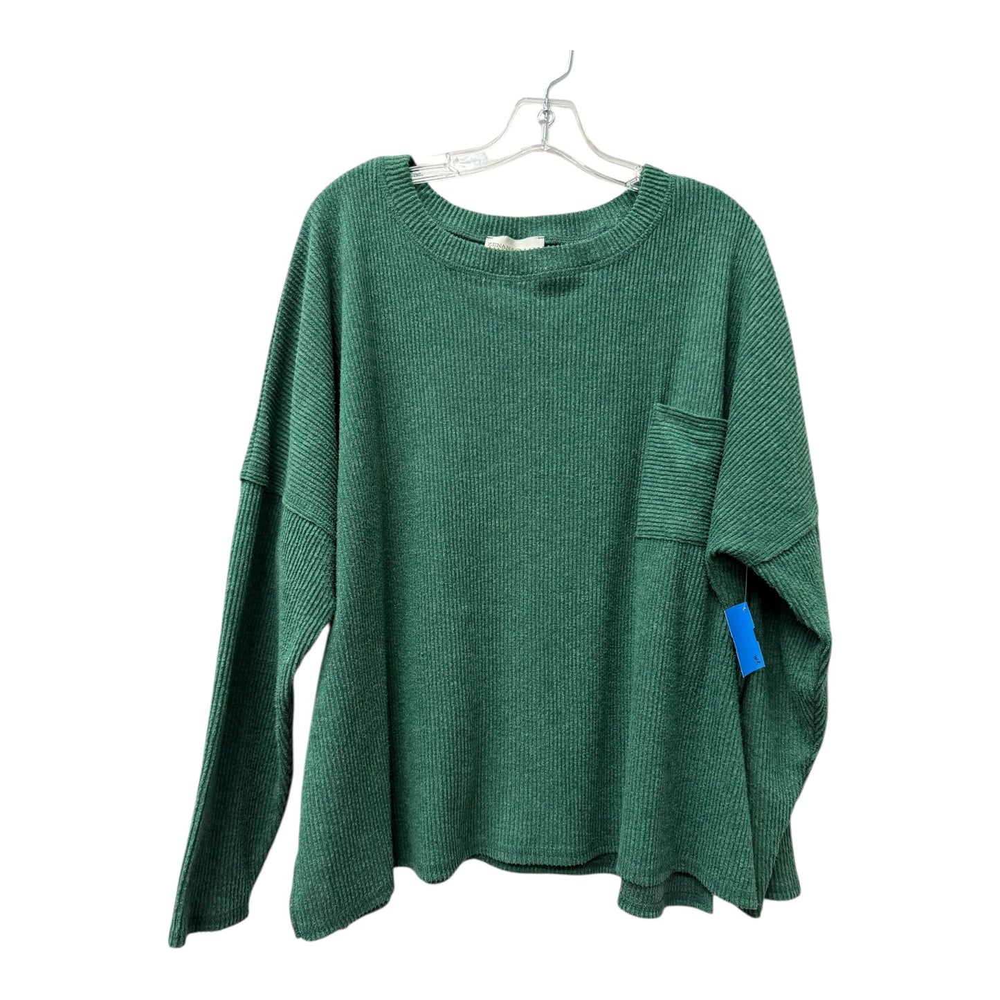 Top Ls By Zenana In Green, Size:2X