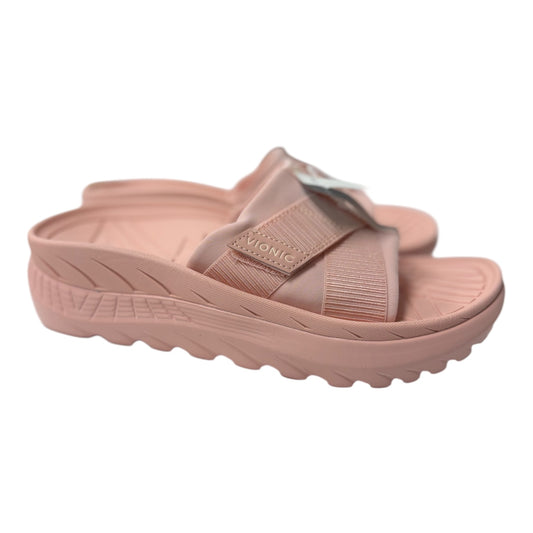 Sandals Flats By Vionic In Pink, Size:8