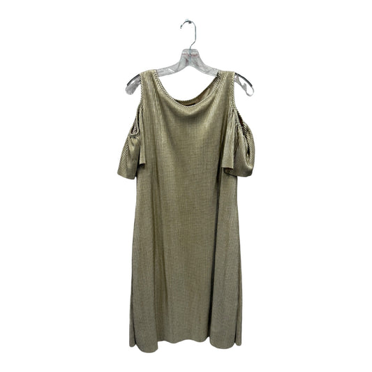 Dress Casual Midi By Roz And Ali In Gold, Size:Xl