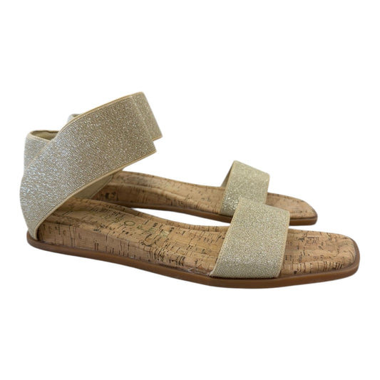 Sandals Flats By Aerosoles In Gold, Size:12