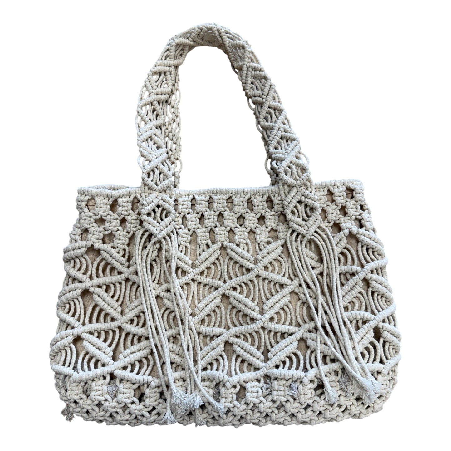 Handbag By Ana In Cream, Size:Medium