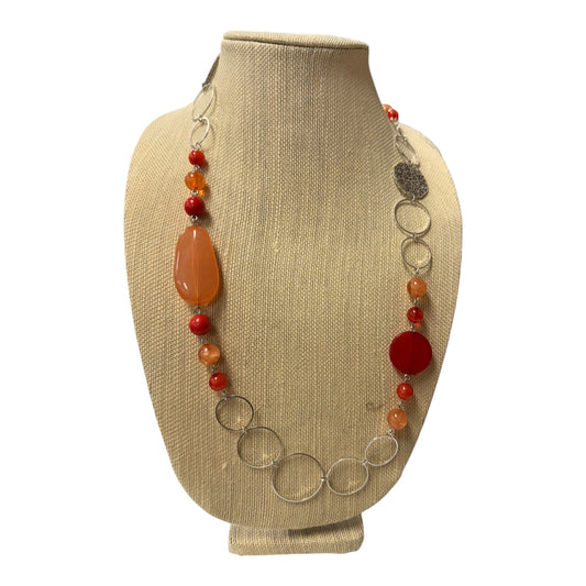 Necklace Other  In Orange & Pink