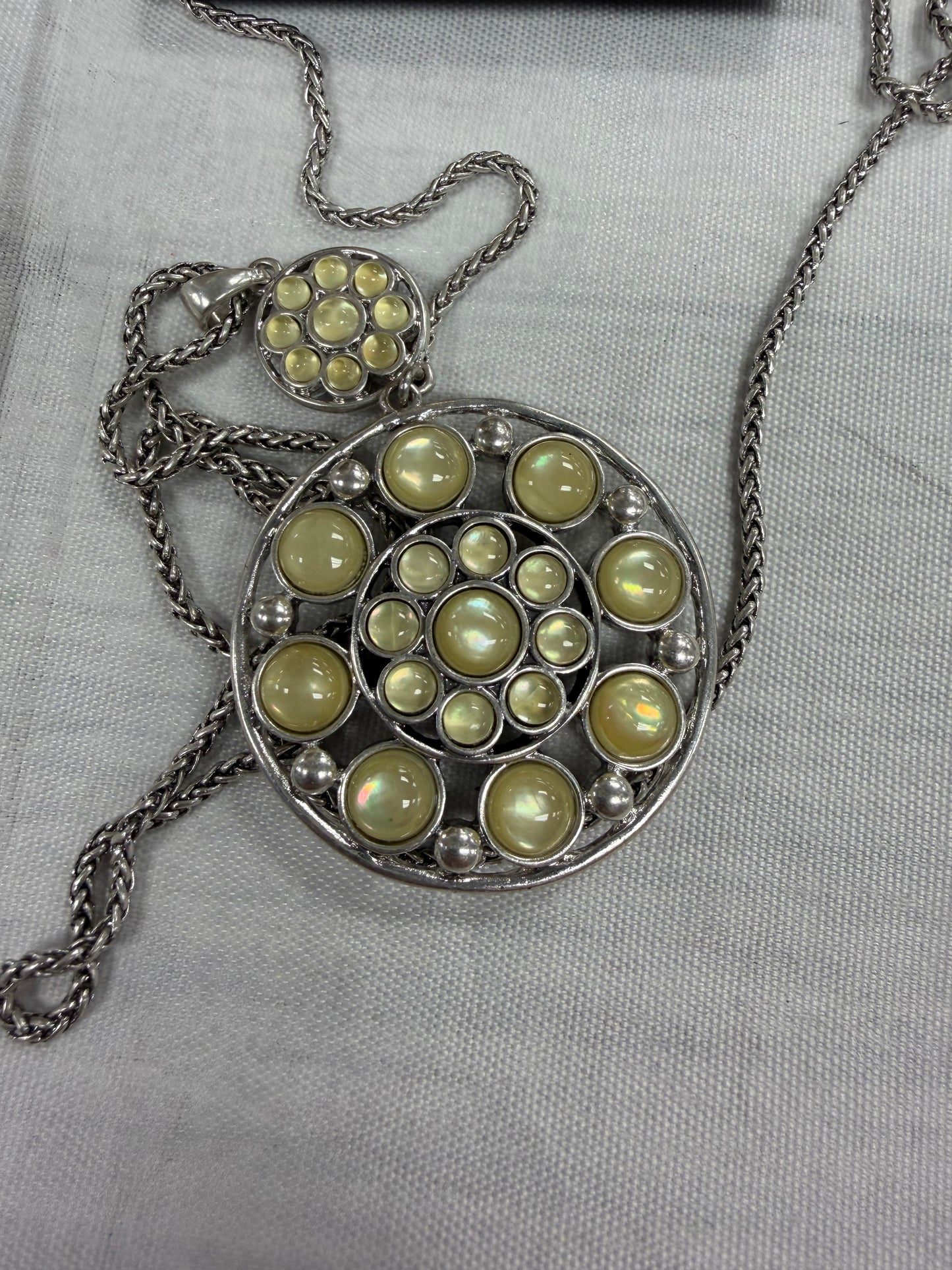 Necklace Pendant By Lucky Brand In Silver