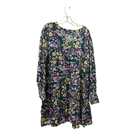 Dress Casual Midi By Any Body In Black & Yellow, Size:18