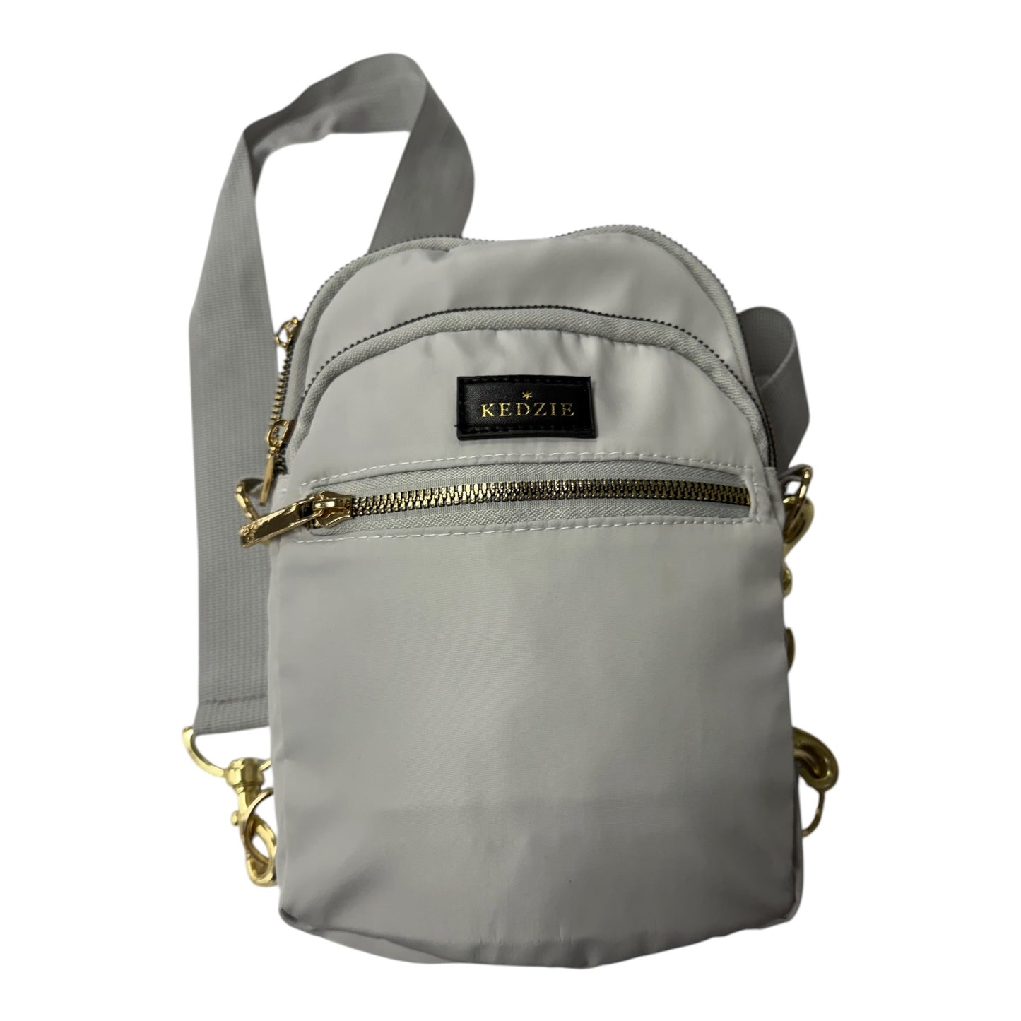 Backpack By Kedzie In Grey, Size:Small