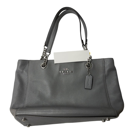 Handbag Designer By Coach In Grey, Size:Medium