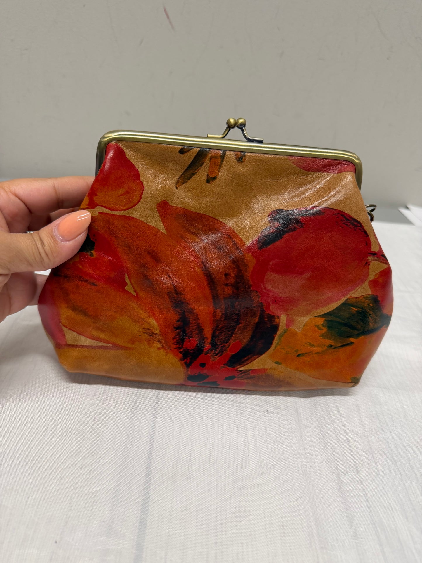 Wristlet Designer By Patricia Nash In Tan, Size:Large