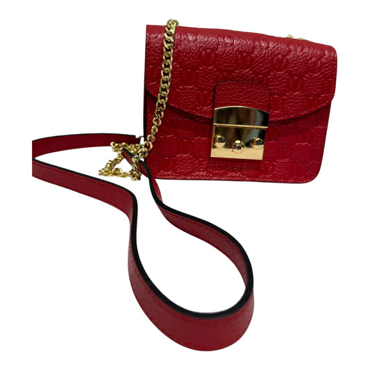 Crossbody Designer By Valentino-Mario In Red, Size:Small