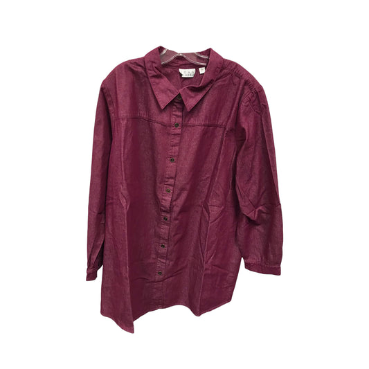 Top Long Sleeve By Joan Rivers  Size: 3x